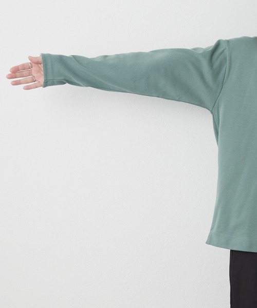 CIAOPANIC TYPY(チャオパニックティピー)の「キープシェイプフライス長袖TEE(Tシャツ/カットソー・メンズ・ブラック/オフホワイト/ライトグリーン/ベージュ系その他/ネイビー・SMALL/MEDIUM/LARGE)」の18枚目の写真