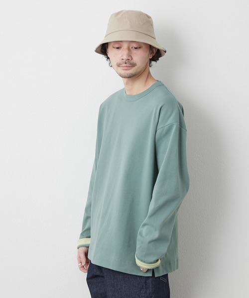 CIAOPANIC TYPY(チャオパニックティピー)の「キープシェイプフライス長袖TEE(Tシャツ/カットソー・メンズ・ブラック/オフホワイト/ライトグリーン/ベージュ系その他/ネイビー・SMALL/MEDIUM/LARGE)」の15枚目の写真