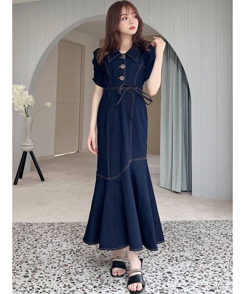 RESEXXY(リゼクシー)の「スクエアチェーンデザインサンダル(サンダル・レディース・ベージュ/ブラウン/ブラック・MEDIUM/SMALL/LARGE)」の8枚目の写真