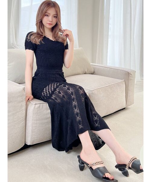 RESEXXY(リゼクシー)の「スクエアチェーンデザインサンダル(サンダル・レディース・ベージュ/ブラウン/ブラック・MEDIUM/SMALL/LARGE)」の9枚目の写真