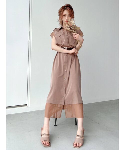 RESEXXY(リゼクシー)の「スクエアチェーンデザインサンダル(サンダル・レディース・ベージュ/ブラウン/ブラック・MEDIUM/SMALL/LARGE)」の11枚目の写真