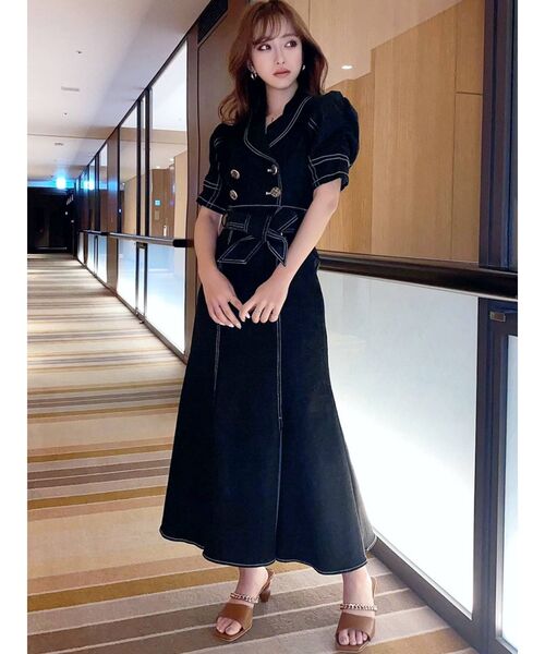 RESEXXY(リゼクシー)の「スクエアチェーンデザインサンダル(サンダル・レディース・ベージュ/ブラウン/ブラック・MEDIUM/SMALL/LARGE)」の14枚目の写真