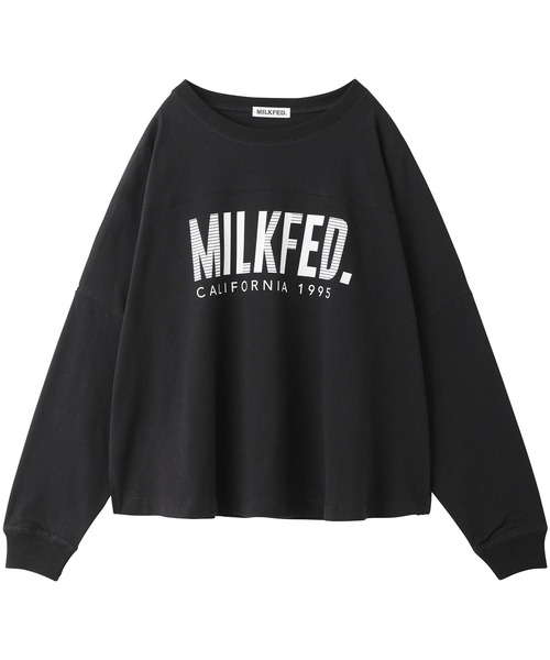 MILKFED.(ミルクフェド)の「CALIFORNIA 1995 FOOTBALL WIDE TOP(Tシャツ/カットソー・レディース・ホワイト/ブラック/ベージュ/ネイビー・ONE SIZE)」の13枚目の写真