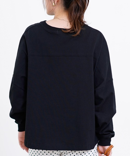 MILKFED.(ミルクフェド)の「CALIFORNIA 1995 FOOTBALL WIDE TOP(Tシャツ/カットソー・レディース・ホワイト/ブラック/ベージュ/ネイビー・ONE SIZE)」の20枚目の写真