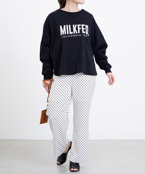 MILKFED.(ミルクフェド)の「CALIFORNIA 1995 FOOTBALL WIDE TOP(Tシャツ/カットソー・レディース・ホワイト/ブラック/ベージュ/ネイビー・ONE SIZE)」の21枚目の写真