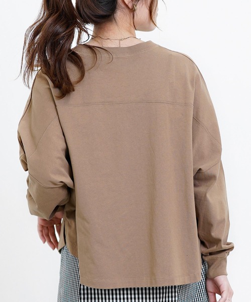 MILKFED.(ミルクフェド)の「CALIFORNIA 1995 FOOTBALL WIDE TOP(Tシャツ/カットソー・レディース・ホワイト/ブラック/ベージュ/ネイビー・ONE SIZE)」の22枚目の写真