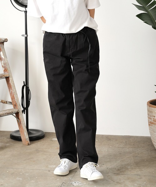 GRAMICCI / グラミチ テーパード コットンパンツ　ブラック GRAMICCI パンツ GRAMICCI/グラミチ COTTON NYLON WIDE TAPERED