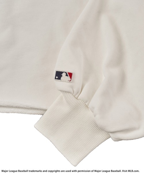 BACK TO THE FIELD（バック トゥー ザ フィールド）の「【MLB】ロゴショート丈トップス（スウェット・レディース・ホワイト/ブラック/グリーン・FREE）」の12枚目の写真