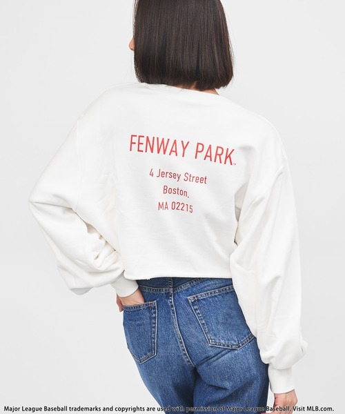 BACK TO THE FIELD（バック トゥー ザ フィールド）の「【MLB】ロゴショート丈トップス（スウェット・レディース・ホワイト/ブラック/グリーン・FREE）」の21枚目の写真