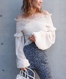 SPIRALGIRL | ギャザーカシュクールブラウス(シャツ/ブラウス)