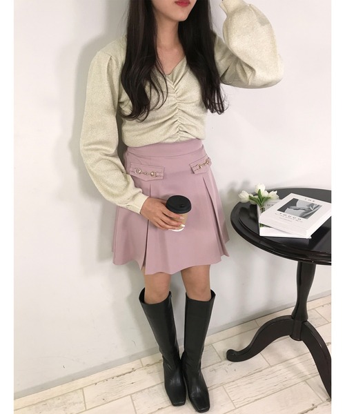 CHANEL♡ViViちゃん着ピンク ツイード フレアスカート♡新品未使用 セール】フラットビット付フレア／スカート（スカート）｜INGNI