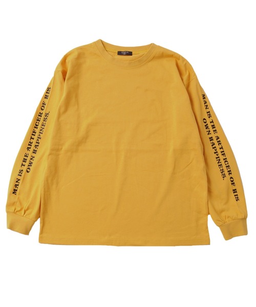 GLAZOS（グラソス）の「天竺・アソートプリント袖リブ長袖Ｔシャツ（Tシャツ/カットソー・キッズ・ホワイト/ダークオレンジ/グリーン/マスタード/パープル/ブルー/チャコールグレー/ライトブルー/グレー/ベージュ系その他/ライトグリーン/ブラック・170cm/130cm/160cm/150cm/140cm）」の19枚目の写真