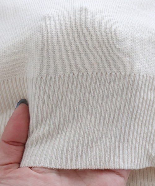 Pierrot（ピエロ）の「Vネックルーズニットベスト（ベスト・レディース・ブラック/モカ/アイボリー/ブルー・M/L）」の7枚目の写真