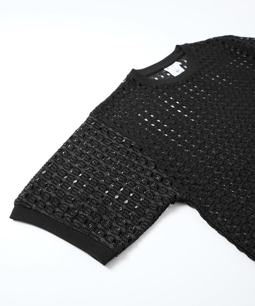 X-girl（エックスガール）の「CROCHET S/S TEE（Tシャツ/カットソー・レディース・ライトブルー/ブラック/オフホワイト・S/M）」の13枚目の写真