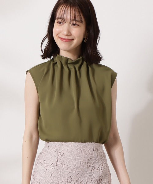 N.Natural beauty basic - 【新品】ナチュラルビューティー✱ノースリーブブラウス N. Natural Beauty Basic*｜ピンタックノースリーブブラウス