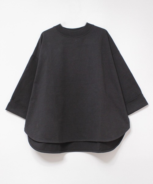 RNA-N(アールエヌエーエヌ)の「M1820 26/-リサイクルプレーティング五分袖プルオーバー(Tシャツ/カットソー・レディース・ブラック/グレー/レッド/オフホワイト/ブルー/セージグリーン/シャーベット・MEDIUM)」の3枚目の写真