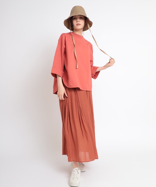 RNA-N(アールエヌエーエヌ)の「M1820 26/-リサイクルプレーティング五分袖プルオーバー(Tシャツ/カットソー・レディース・ブラック/グレー/レッド/オフホワイト/ブルー/セージグリーン/シャーベット・MEDIUM)」の9枚目の写真