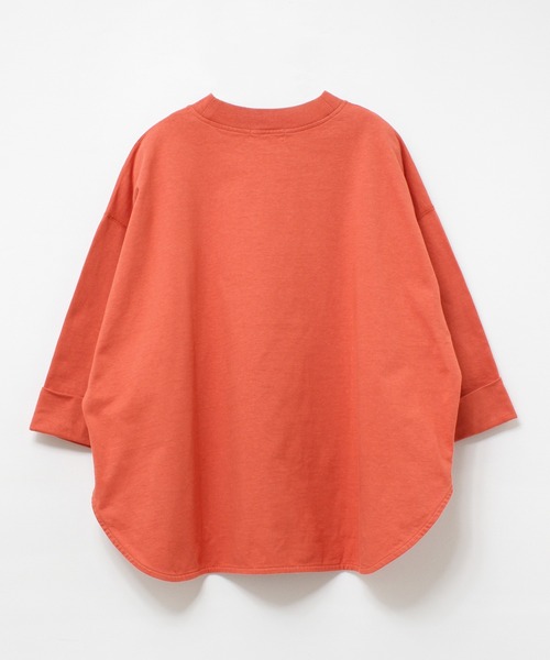 RNA-N(アールエヌエーエヌ)の「M1820 26/-リサイクルプレーティング五分袖プルオーバー(Tシャツ/カットソー・レディース・ブラック/グレー/レッド/オフホワイト/ブルー/セージグリーン/シャーベット・MEDIUM)」の8枚目の写真