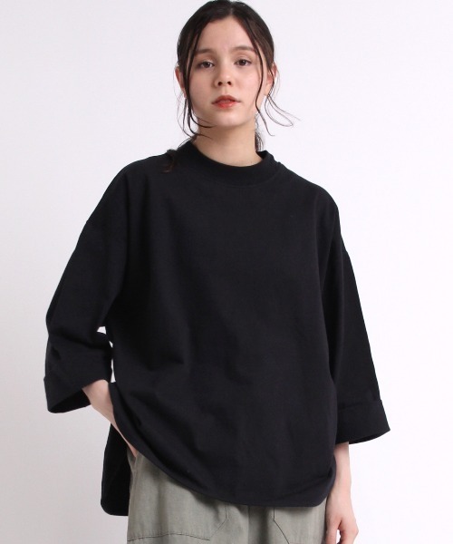 RNA-N(アールエヌエーエヌ)の「M1820 26/-リサイクルプレーティング五分袖プルオーバー(Tシャツ/カットソー・レディース・ブラック/グレー/レッド/オフホワイト/ブルー/セージグリーン/シャーベット・MEDIUM)」の16枚目の写真