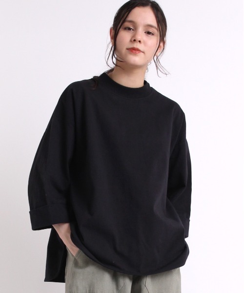 RNA-N(アールエヌエーエヌ)の「M1820 26/-リサイクルプレーティング五分袖プルオーバー(Tシャツ/カットソー・レディース・ブラック/グレー/レッド/オフホワイト/ブルー/セージグリーン/シャーベット・MEDIUM)」の20枚目の写真