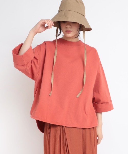 RNA-N(アールエヌエーエヌ)の「M1820 26/-リサイクルプレーティング五分袖プルオーバー(Tシャツ/カットソー・レディース・ブラック/グレー/レッド/オフホワイト/ブルー/セージグリーン/シャーベット・MEDIUM)」の21枚目の写真