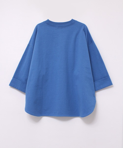 RNA-N(アールエヌエーエヌ)の「M1820 26/-リサイクルプレーティング五分袖プルオーバー(Tシャツ/カットソー・レディース・ブラック/グレー/レッド/オフホワイト/ブルー/セージグリーン/シャーベット・MEDIUM)」の12枚目の写真