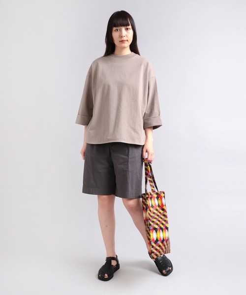 RNA-N(アールエヌエーエヌ)の「M1820 26/-リサイクルプレーティング五分袖プルオーバー(Tシャツ/カットソー・レディース・ブラック/グレー/レッド/オフホワイト/ブルー/セージグリーン/シャーベット・MEDIUM)」の11枚目の写真