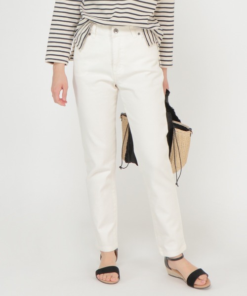 ikka（イッカ）の「デニムストレッチスキニーパンツ（デニムパンツ・レディース・ブルー/オフホワイト/ネイビー・M/L/S）」の2枚目の写真