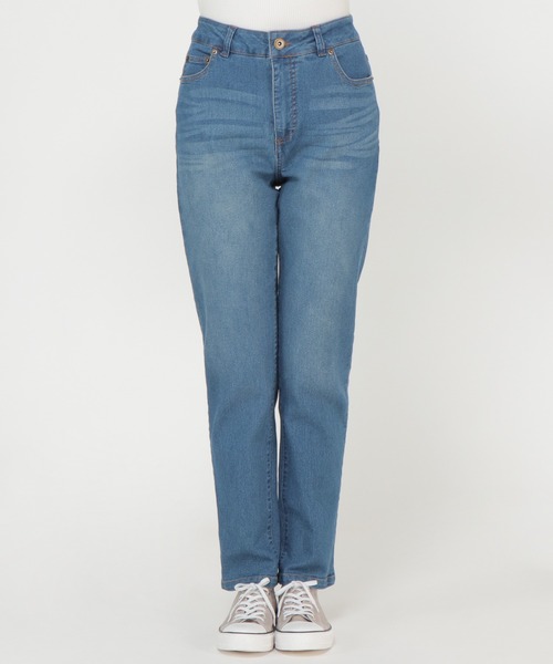 ikka（イッカ）の「デニムストレッチスキニーパンツ（デニムパンツ・レディース・ブルー/オフホワイト/ネイビー・M/L/S）」の20枚目の写真