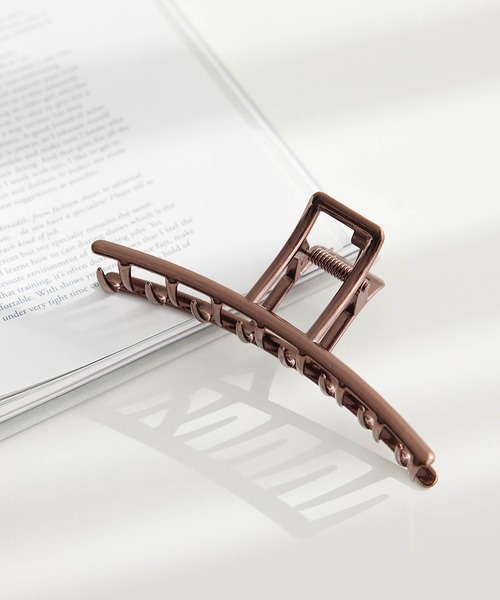 ROPE' PICNIC(ロペピクニック)の「カラーメタルシンプルバンスクリップ(バレッタ/ヘアクリップ・レディース・シルバー/その他2・FREE)」の2枚目の写真