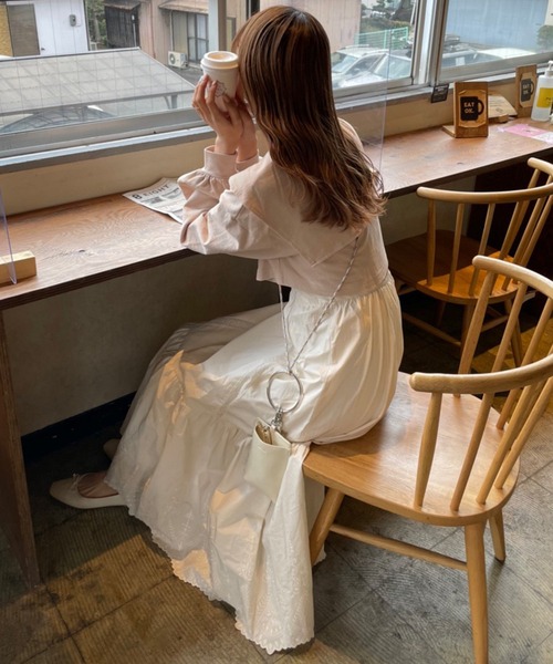 one after another NICE CLAUP（ワンアフターアナザーナイスクラップ）の「staff考案商品　セーラーカラートップスセットキャミワンピース（ワンピース・レディース・アイボリー/ラベンダー/ピンク系・FREE）」の2枚目の写真