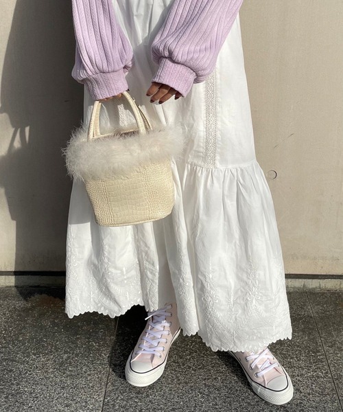 one after another NICE CLAUP（ワンアフターアナザーナイスクラップ）の「staff考案商品　セーラーカラートップスセットキャミワンピース（ワンピース・レディース・アイボリー/ラベンダー/ピンク系・FREE）」の11枚目の写真