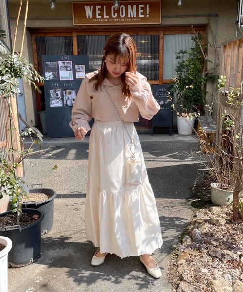 one after another NICE CLAUP（ワンアフターアナザーナイスクラップ）の「staff考案商品　セーラーカラートップスセットキャミワンピース（ワンピース・レディース・アイボリー/ラベンダー/ピンク系・FREE）」の19枚目の写真