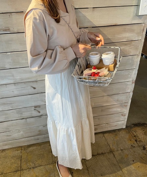 one after another NICE CLAUP（ワンアフターアナザーナイスクラップ）の「staff考案商品　セーラーカラートップスセットキャミワンピース（ワンピース・レディース・アイボリー/ラベンダー/ピンク系・FREE）」の22枚目の写真