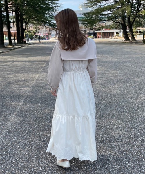 one after another NICE CLAUP（ワンアフターアナザーナイスクラップ）の「staff考案商品　セーラーカラートップスセットキャミワンピース（ワンピース・レディース・アイボリー/ラベンダー/ピンク系・FREE）」の15枚目の写真