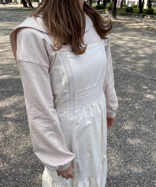 one after another NICE CLAUP（ワンアフターアナザーナイスクラップ）の「staff考案商品　セーラーカラートップスセットキャミワンピース（ワンピース・レディース・アイボリー/ラベンダー/ピンク系・FREE）」の16枚目の写真