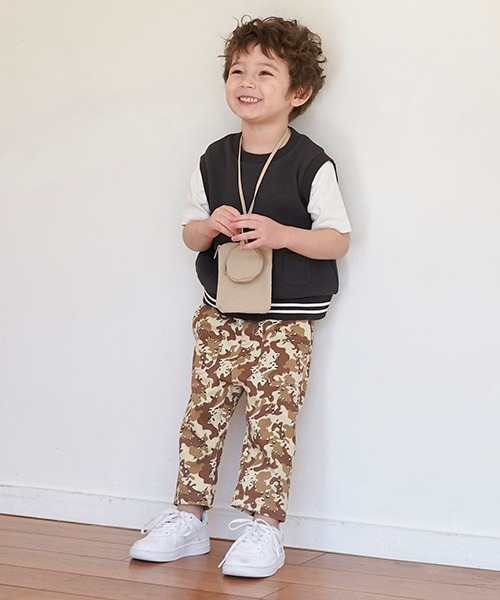 petit main（プティマイン）の「マルチミニポシェット（ショルダーバッグ・キッズ・ブラック/ベージュ・FREE）」の3枚目の写真