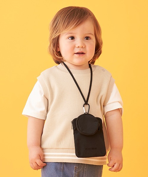 petit main（プティマイン）の「マルチミニポシェット（ショルダーバッグ・キッズ・ブラック/ベージュ・FREE）」の5枚目の写真