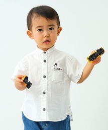 kladskap | ヒョッコリペンギン半袖バンドカラーシャツ(シャツ/ブラウス)