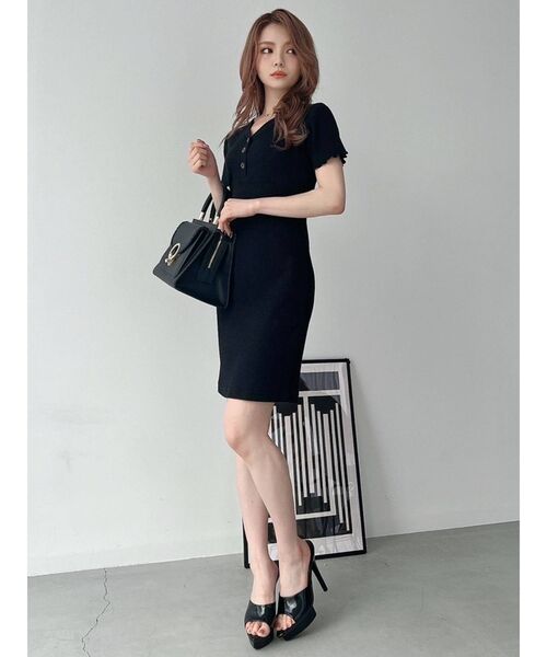 RESEXXY（リゼクシー）の「メローミニワンピース（ワンピース・レディース・ピンク/ブラック/モカ・FREE）」の5枚目の写真