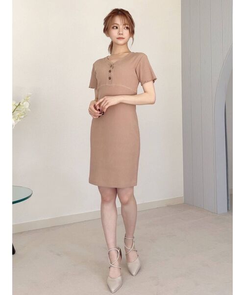 RESEXXY（リゼクシー）の「メローミニワンピース（ワンピース・レディース・ピンク/ブラック/モカ・FREE）」の8枚目の写真