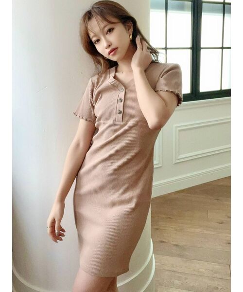 RESEXXY（リゼクシー）の「メローミニワンピース（ワンピース・レディース・ピンク/ブラック/モカ・FREE）」の17枚目の写真