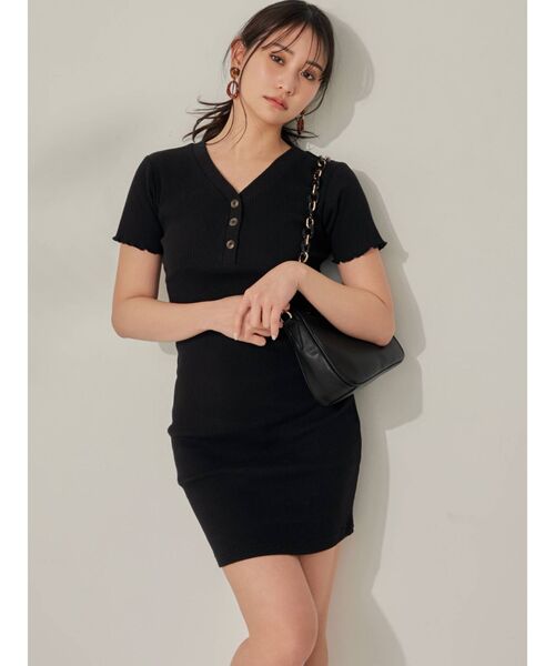 RESEXXY（リゼクシー）の「メローミニワンピース（ワンピース・レディース・ピンク/ブラック/モカ・FREE）」の18枚目の写真