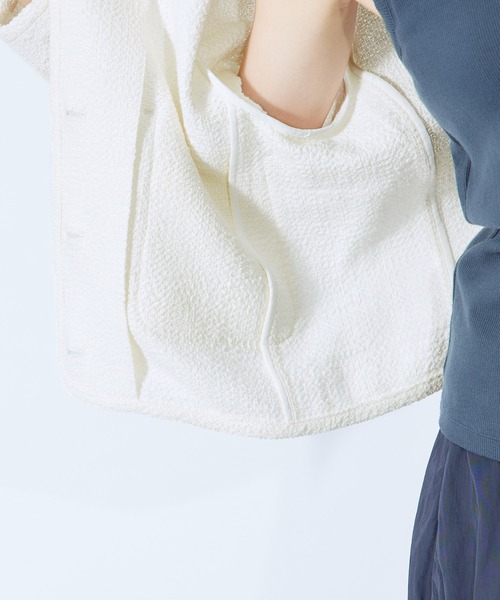 ROPE'（ロペ）の「金ボタンニットカーディガンジャケット（カーディガン/ボレロ・レディース・ホワイト/ブルー/ネイビー・36/38）」の16枚目の写真