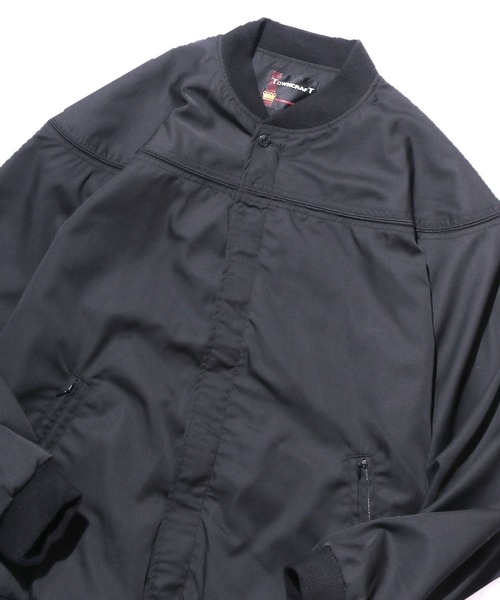 ダービージャケット　タウンクラフト　ネイビー　ブラック　ペイズリー　アルミジップ ダービージャケット タウンクラフト ネイビー ブラック ペイズリー