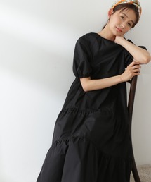 N.（N. Natural Beauty Basic） | ◆ギャザーティアードコットンワンピース(ワンピース)