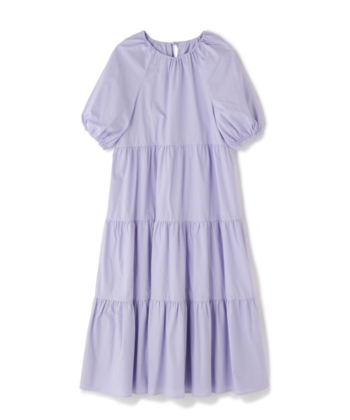 N.(N. Natural Beauty Basic)(エヌエヌナチュラルビューティーベーシック)の「◆ギャザーティアードコットンワンピース(ワンピース・レディース・ベージュ/パープル/イエロー/ブラック・MEDIUM)」の22枚目の写真