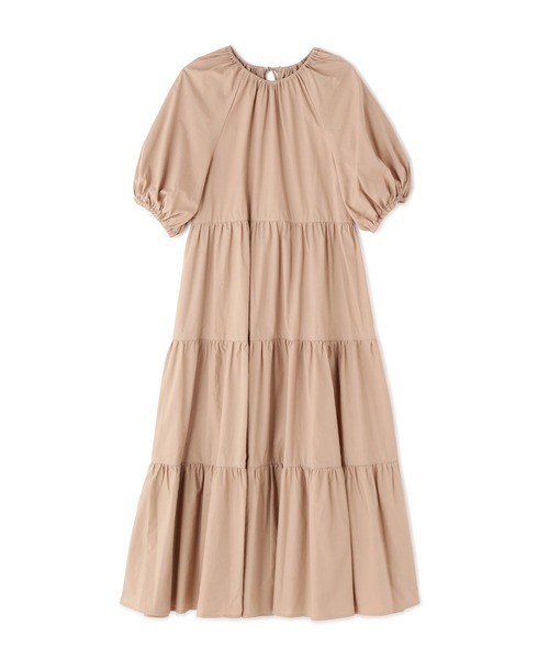 N.(N. Natural Beauty Basic)(エヌエヌナチュラルビューティーベーシック)の「◆ギャザーティアードコットンワンピース(ワンピース・レディース・ベージュ/パープル/イエロー/ブラック・MEDIUM)」の20枚目の写真