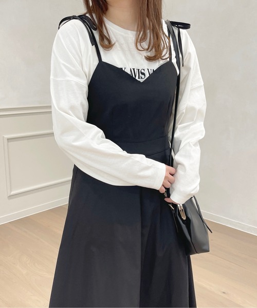 apres jour(アプレジュール)の「ロングキャミワンピース【ZOZOTOWN限定アイテム】(ワンピース・レディース・アイボリー/ブラック/ライトピンク/ベージュ・フリー/X-LARGE)」の16枚目の写真