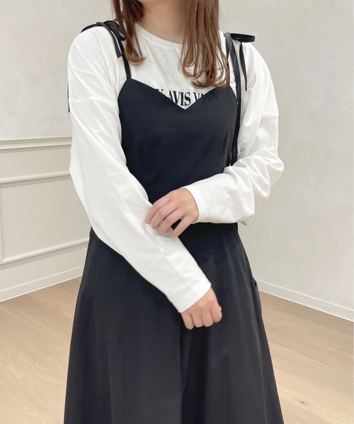 apres jour(アプレジュール)の「ロングキャミワンピース【ZOZOTOWN限定アイテム】(ワンピース・レディース・アイボリー/ブラック/ライトピンク/ベージュ・フリー/X-LARGE)」の14枚目の写真